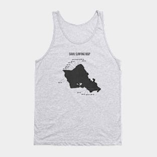 Oahu Surf map Tank Top